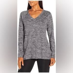 Banana Republic High Quality Cozy V Neck Grey Long Sleeve Top Sz M